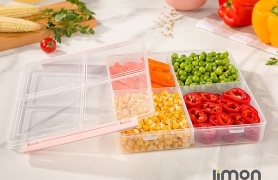 Limon 4 Section Freezer Box With Lid 250ML