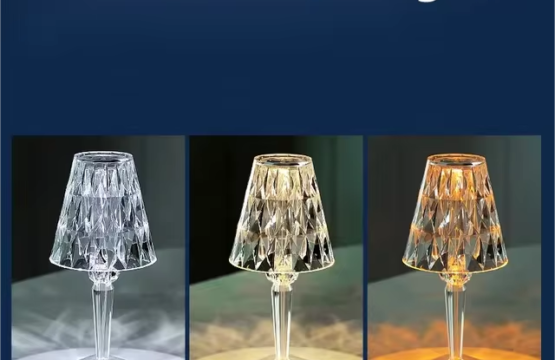 Modern Luxury Crystal Table Lamp Bedroom Portable Touch Night Light Usb Charging LED Reading Crystal Table Lamp - Image 5
