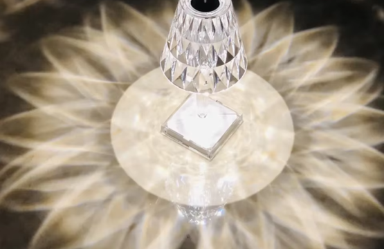 Modern Luxury Crystal Table Lamp Bedroom Portable Touch Night Light Usb Charging LED Reading Crystal Table Lamp - Image 3