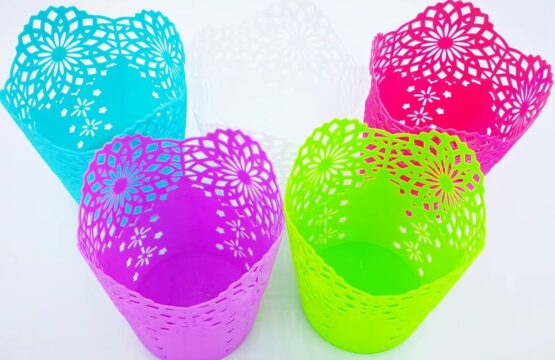 Desktop Office Organizer Hollow Cylinder Pen Storage Box Pencil Holder Makeup Brush Plastic Container for Home - Image 2