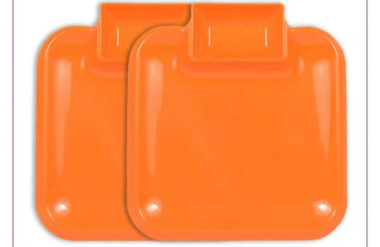 Square Snack Plate Pack of 2 – Durable Polypropylene Serving Trays for Snacks & Meals - Image 4