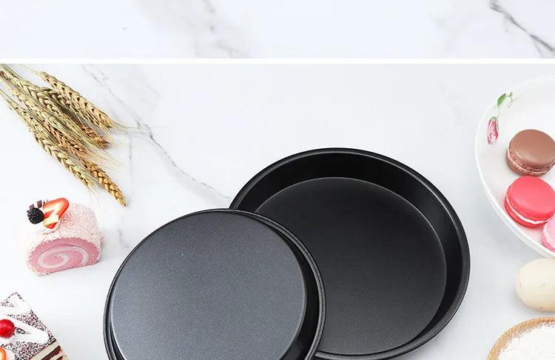 Pizza Baking Pan Carbon Steel Nonstick - 3 Pcs Set Round - Image 2