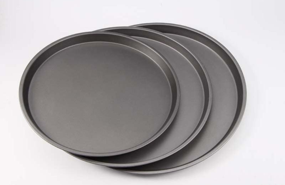 Pizza Baking Pan Carbon Steel Nonstick - 3 Pcs Set Round - Image 4