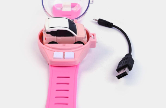 Wrist Watch Mini Remote Control Car - USB Charging, Dustproof Cover, Adjustable Strap, Built-in Lights - Image 2