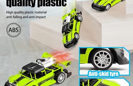Remote Control Drift Car with LED Lights & Spray Jets - Image 4