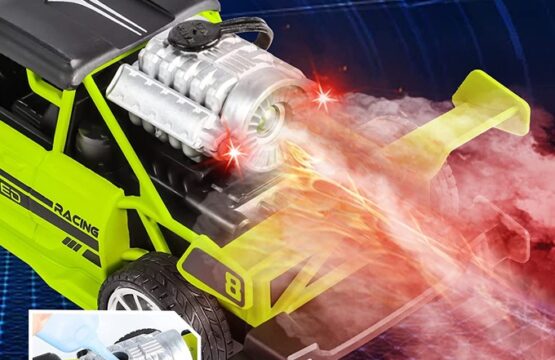 Remote Control Drift Car with LED Lights & Spray Jets - Image 5