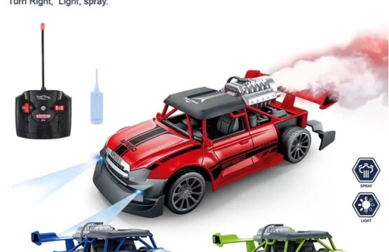 Remote Control Drift Car with LED Lights & Spray Jets - Image 6