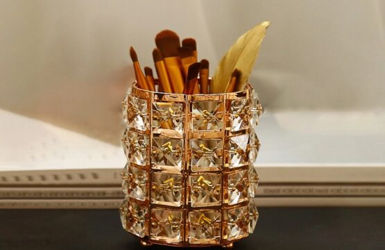 Rose Gold Metal Storage Box - Large Capacity Organizer - Image 2