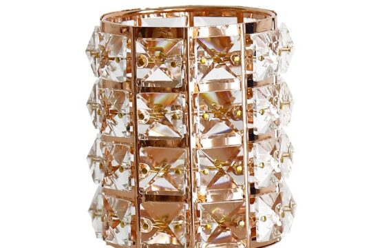 Rose Gold Metal Storage Box - Large Capacity Organizer - Image 4