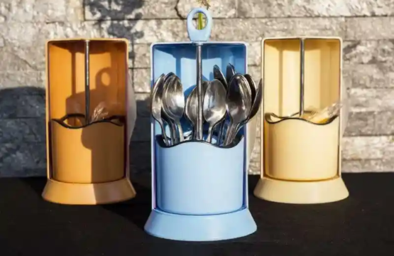 Rotating Cutlery Organizer with Lid - Image 6
