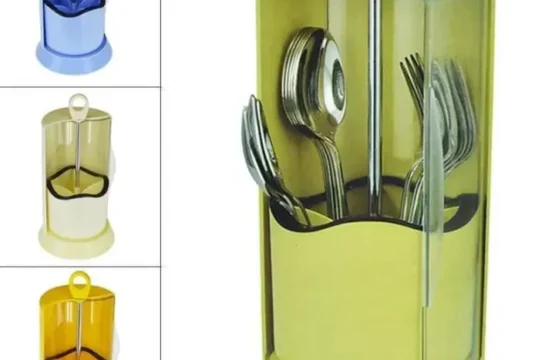 Rotating Cutlery Organizer with Lid