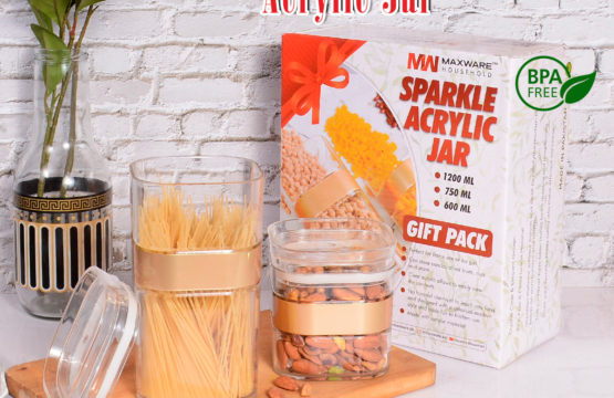 Sparkle Acrylic 3Pcs Jar Gift Pack 1,200ml 750ml 600ml