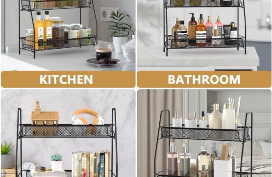 Spice Rack Organizer for Kitchen, esktop Makeup Organizer for Bath Room, Bedroom and Office - Image 2