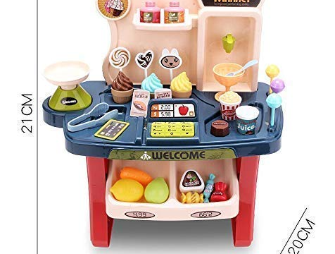 Home Supermarkets Toys Trolleys with Mini Shopping car - Image 3