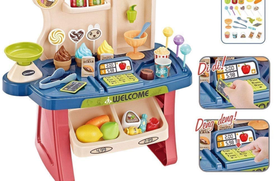 Home Supermarkets Toys Trolleys with Mini Shopping car