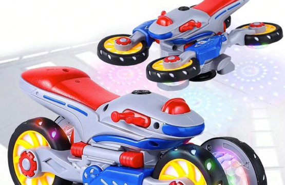 Transforming Motorcycle Toy ? 360? Stunt Rotation, Lights & Music, Electric Kids Toy for Fun & Creativity