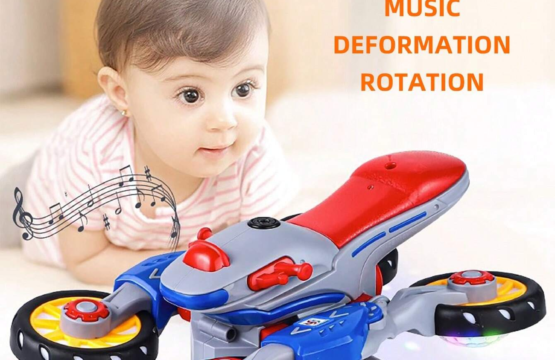 Transforming Motorcycle Toy ? 360? Stunt Rotation, Lights & Music, Electric Kids Toy for Fun & Creativity - Image 4