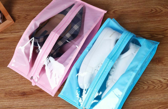 Shoe Bag for Travel Waterproof Dustproof Large Shoes Pouch Packing Organizers with Zipper for Men Women - Image 3