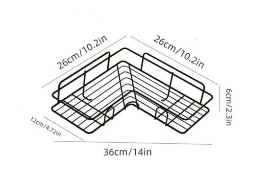 Triangular Self-Adhesive Corner Shelf - Image 6