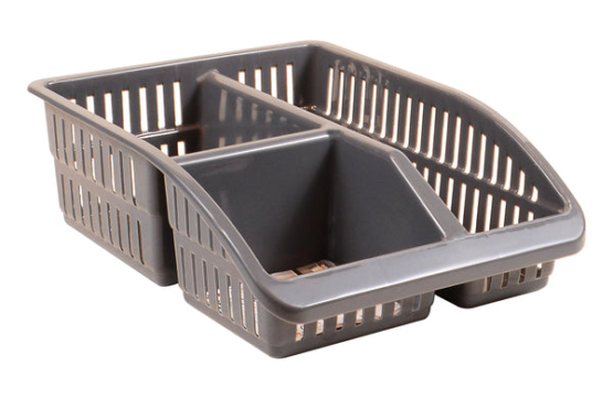 Multi Purpose 3 Compartment Storage Organizer Basket