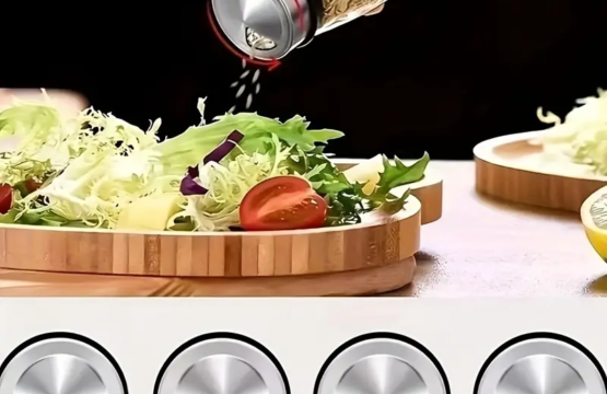 1 Set Revolving Countertop Spice Rack Tower - Multifunctional Rotating Seasoning Jar Organizer with Jars, Kitchen Spice Storage Bottle. - Image 5