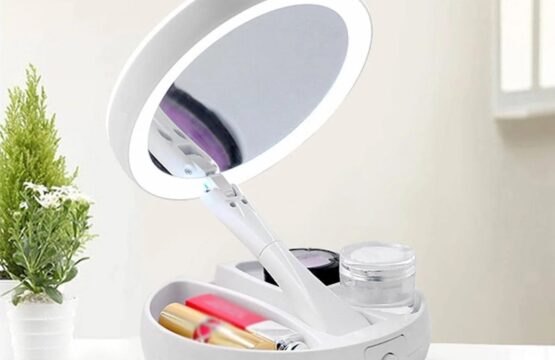 Makeup Mirror Portable Cosmetic Mirror with LED Lights - Image 5