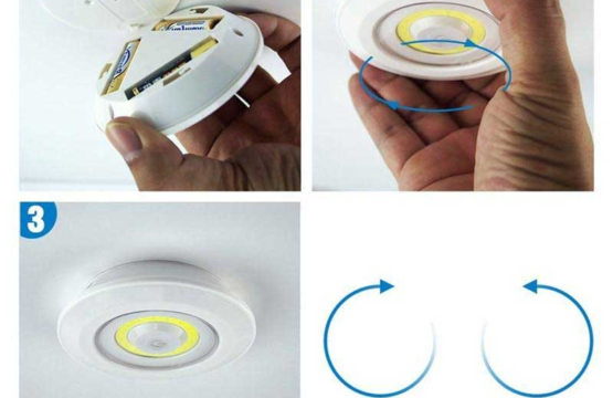 2 in 1 LED and COB Light with Remote Control (Set of 3) - Image 6