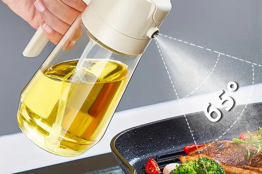 2 In 1 Glass Oil Spray Dispenser 450 ML for Smart and Healthy Cooking - Image 9