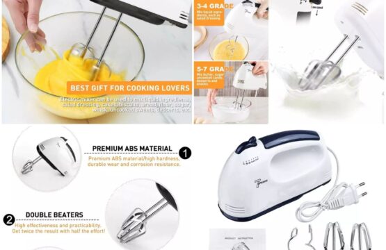 7 Speed Stainless Steel Electronic Egg Beater - Image 6