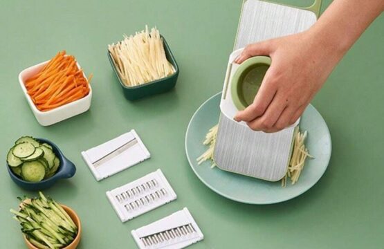 5 Piece Multifunctional Stainless Steel Vegetable Cutter Set for Home Kitchen Use - Image 3