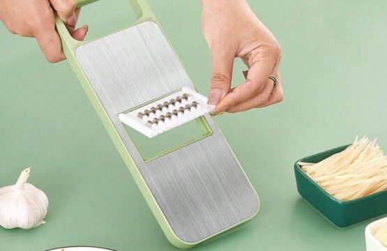 5 Piece Multifunctional Stainless Steel Vegetable Cutter Set for Home Kitchen Use - Image 2