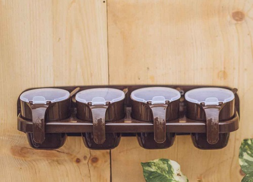 Appollo Chilli Spice Rack | Lightweight & BPA-Free Spice Organizer with Spoons - Image 7