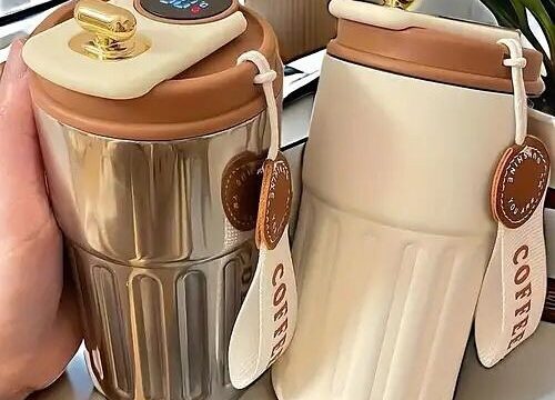 450ML Smart Display Stainless Steel Coffee Mug, Portable Tumbler Mug Led Temperature Display - Image 10