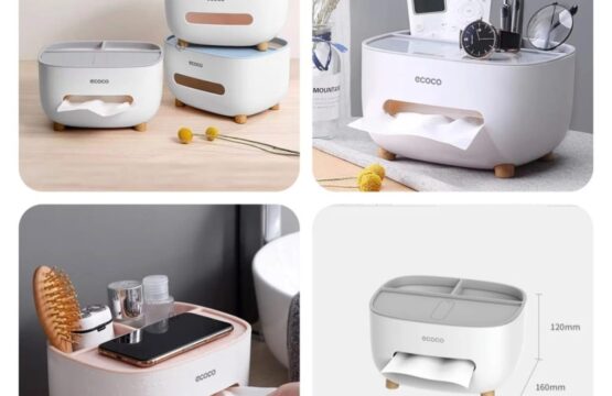 Ecoco Creative Tissue Box & Remote Organizer - Image 2