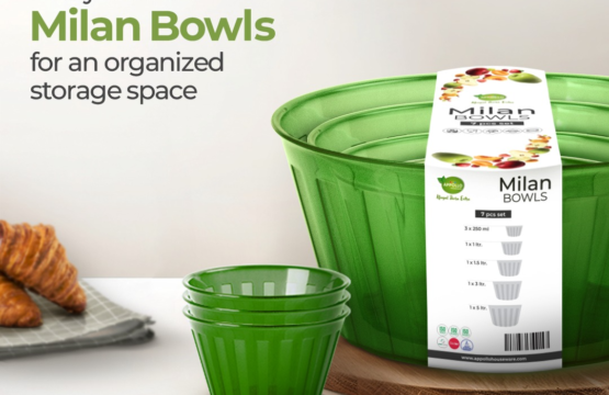 Milan Bowl Set (Pack of 7) | Nestable Multi-Size Serving & Mixing Bowls - Image 3