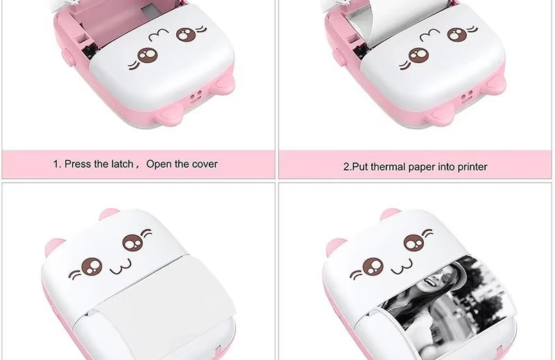 Mini Portable Thermal Printer | Wireless Bluetooth | 200dpi Photo & Memo Printer | Ink-Free | 57mm Paper Width | USB Rechargeable - Image 2