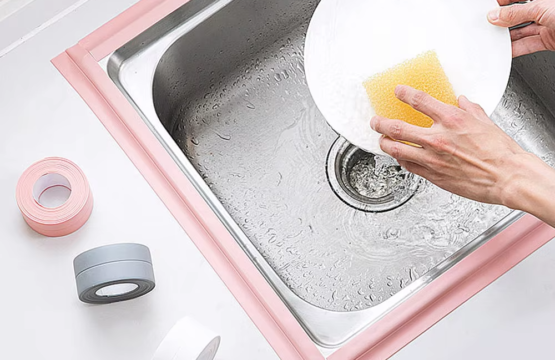 PVC Waterproof Wall Sticker Self-adhesive Sink Stove Crack Strip Kitchen Bathroom Bathtub Corner Sealing Waterproof Tape - Image 4