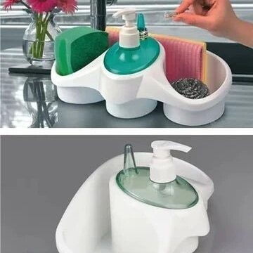 Imperial Soap Dispenser & Sponge Holder for Kitchen | Sponge with Detergent Container - Boxed - Image 4
