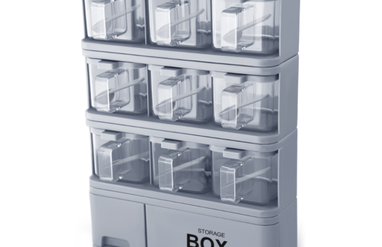 Spice Rack 9x1 with Crystal Spice Jars | 0.5L Capacity - Image 4