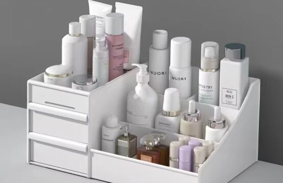 Drawer Makeup Storage Box Dormitory Finishing Plastic Shelf Cosmetics Skin Care Dressing Table Desktop