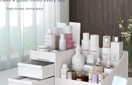 Drawer Makeup Storage Box Dormitory Finishing Plastic Shelf Cosmetics Skin Care Dressing Table Desktop - Image 6