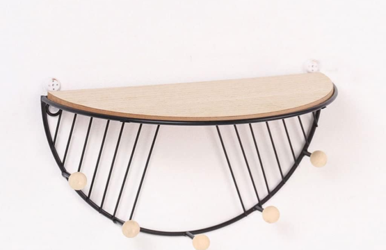 Nordic Style Wood Shelves Wall Home Living Room Decoration - Image 2