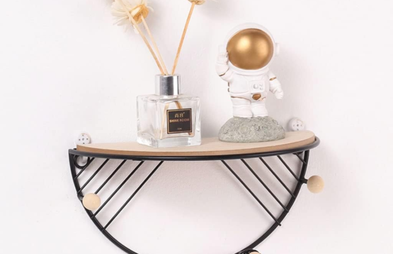 Nordic Style Wood Shelves Wall Home Living Room Decoration - Image 5