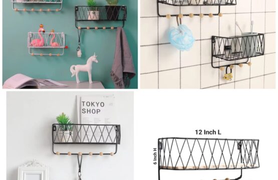 Wall Mounted Criss Cross Wall Shelf - Image 2