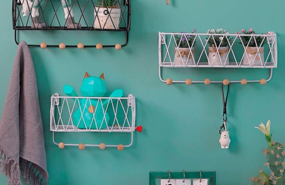 Wall Mounted Criss Cross Wall Shelf - Image 3