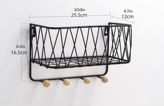 Wall Mounted Criss Cross Wall Shelf - Image 5