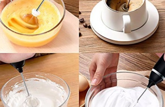 Premium Handheld Coffee Beater & Milk Frother Rechargeable, Portable, Stainless Steel Whisk - Image 2