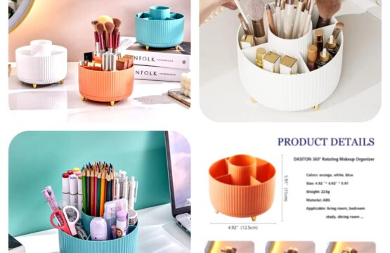 360° Rotating Makeup Organizer - Image 2