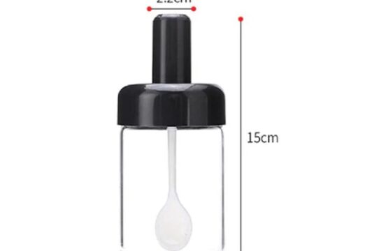 6pcs Rotating Spice Rack Glass - Image 3