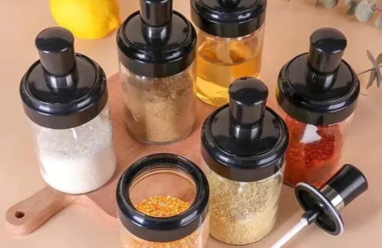 6pcs Rotating Spice Rack Glass - Image 6